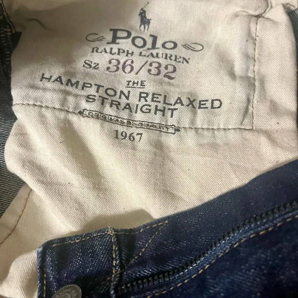 Ralph Lauren Men's Classic Straight Jeans - 36x32 - Picture 4 of 5